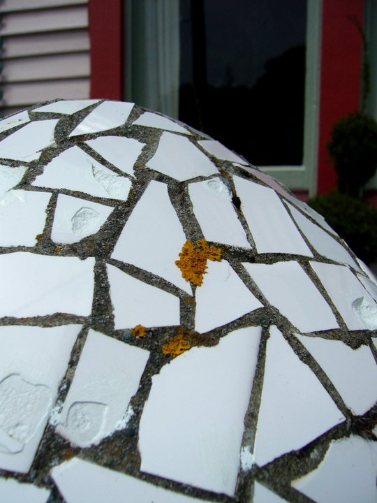 A sign of life on a sculpture at The Giant's House in Akaroa