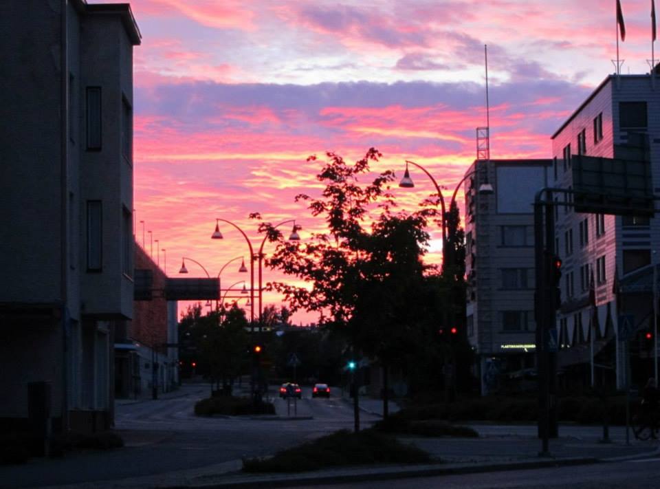 An unexpectedly beautiful sunset in Jyväskylä