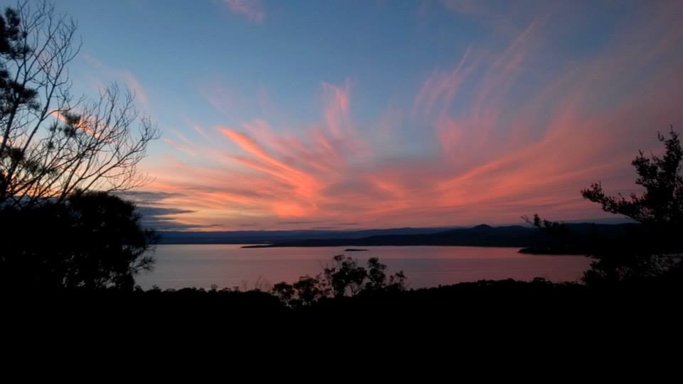 coles bay sunset