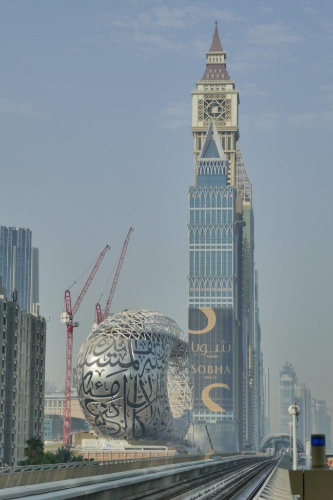 Emirates Towers and Museum of the Future in a budget tour of Dubai
